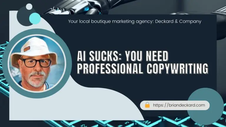 AI Sucks: You Need Professional Copywriting