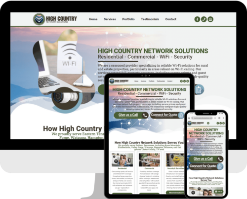 Network and WiFi Website Design by Brian Deckard of Deckard & Company