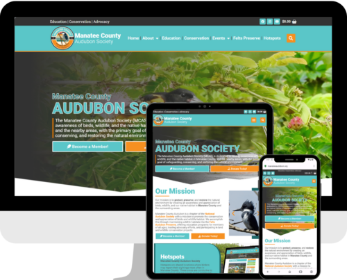 Audubon Society Website Design by Brian Deckard of Deckard & Company